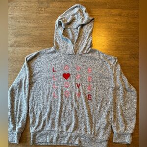 Girls Gap Kids hooded grey sweater size L